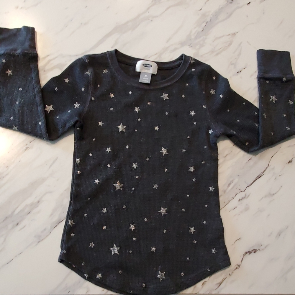 Old navy black with silver star long sleeve